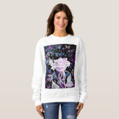 Winter Roos en Butterflies - Mooi - Trui (Voorkant volledig)