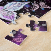 Winter Roos en Butterflies - prachtig Legpuzzel (Zijkant)