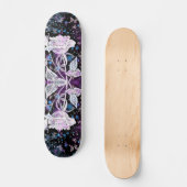 Winter Roos en Butterflies - prachtig Persoonlijk Skateboard (Voorkant)