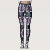 Winter Roos en Vlinder Leggings (Voorkant)