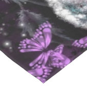 Winter Roos en Vlinder Tafelkleed (Gekanteld)