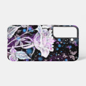 Winter Roos en Vlinders Samsung Galaxy Hoesje (Achterkant horizontaal)