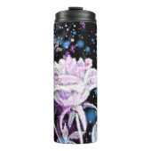 Winter Roos en Vlinders Thermische Tumbler Thermosbeker (Voorkant)