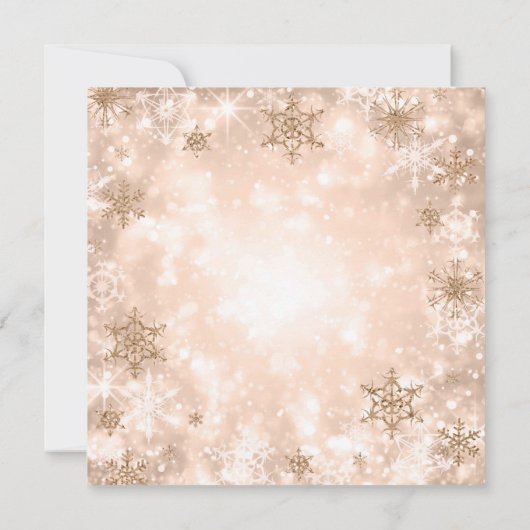 Winter Roos Gold Sweet 16 Glitter Sparkle Kaart (Achterkant)