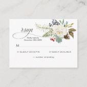 Winter Roos Pinery RSVP Informatiekaartje (Voorkant)