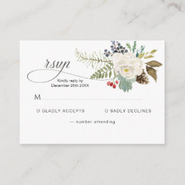 Winter Roos Pinery RSVP Informatiekaartje