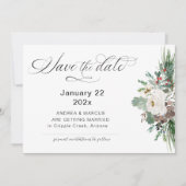 Winter Roos Pinery RSVP Save The Date (Voorkant)