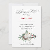 Winter Roos Pinery RSVP Save The Date (Voorkant)