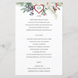Winter Roos Pinery Wedding Menu
