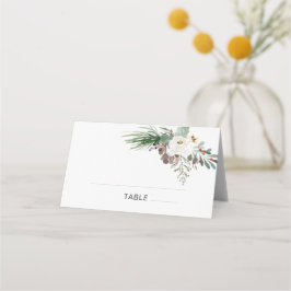 Winter Roos Pinery Wedding Plaatskaartje