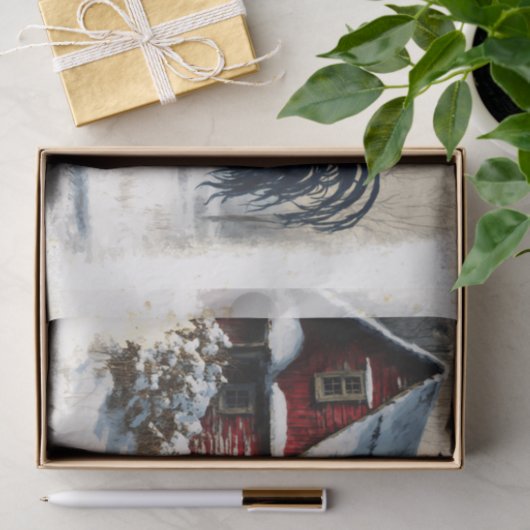 Winter Rooster Tissuepapier (Geschenk)