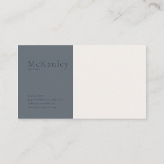 Winter Rose Floral and Snowy Mountain Landscape Visitekaartje (Achterkant)