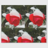 Winter Rose Wrapping Paper Cadeaupapier (Vlak)