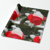 Winter Rose Wrapping Paper  Cadeaupapier (Uitgerold)