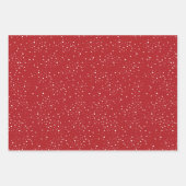 Winter Rosehips Berries en sneeuw. Rode Kerstmis Inpakpapier Vel (Voorkant 3)