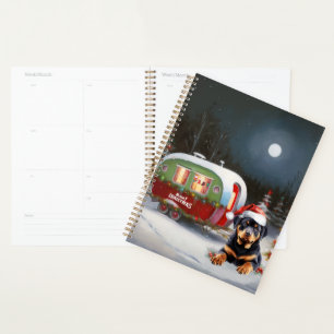 Winter Rottweiler Caravan Kerstavontuur Planner