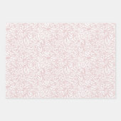 Winter Roze caravanvakantiepapier met naam Inpakpapier Vel (Voorkant 3)