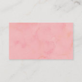 Winter Roze Cookie Baby shower Luier Raffle Informatiekaartje (Achterkant)