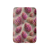 Winter Roze Pine Kegels met Gouden Accenten Badmat (Voorkant Verticaal)
