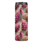 Winter Roze Pine Kegels met Gouden Accenten Thermosbeker (Achterkant)