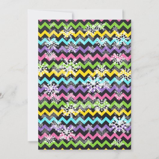 Winter roze Pool verjaardagsfeestje bash Kaart (Achterkant)