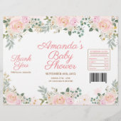 Winter Roze Sneeuwvlok Bloem Zak Wrapper Flyer (Voorkant)