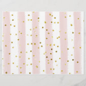 Winter Roze Sneeuwvlok Bloem Zak Wrapper Flyer (Achterkant)