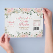 Winter Roze Sneeuwvlok Bloem Zak Wrapper Flyer (Hand)