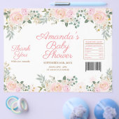 Winter Roze Sneeuwvlok Bloem Zak Wrapper Flyer (Enkel)