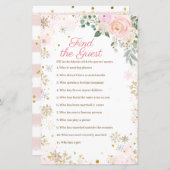 Winter Roze Snowflake Floral Zoek de gast (Voorkant / Achterkant)