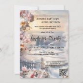 Winter Rozen gelukkig ooit na bruiloft Kaart (Voorkant)