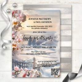 Winter Rozen gelukkig ooit na bruiloft Kaart