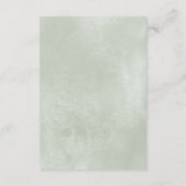 Winter Rozen White Gold Floral Wedding Informatiekaartje (Achterkant)