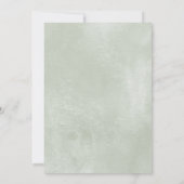 Winter Rozen White Gold Floral Wedding Kaart (Achterkant)