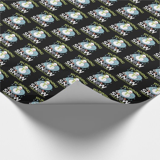 Winter Runner - Runner is Snow Much Fun Cadeaupapier (Hoek)