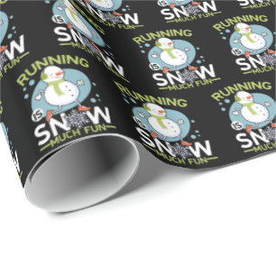 Winter Runner - Runner is Snow Much Fun Cadeaupapier