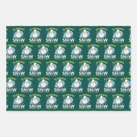 Winter Runner - Runner is Snow Much Fun Inpakpapier Vel (Voorkant)