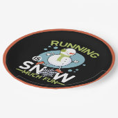 Winter Runner - Runner is Snow Much Fun Papieren Bordje (Gekanteld)