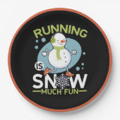 Winter Runner - Runner is Snow Much Fun Papieren Bordje (Voorkant)