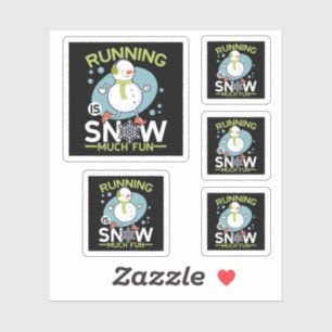 Winter Runner - Runner is Snow Much Fun Sticker