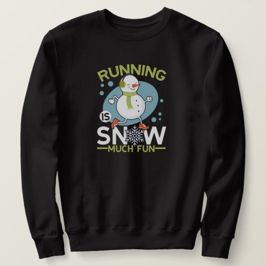 Winter Runner - Runner is Snow Much Fun Trui (Design voorkant)