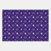 Winter Running - Sneeuwman Kerstboom Inpakpapier Vel (Voorkant 2)