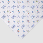 Winter Running - Sneeuwman Kerstboom Tissuepapier (Detail)