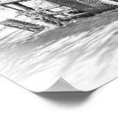 Winter Rural Scene Barn & Rake - Tennessee Foto Poster (Hoek)