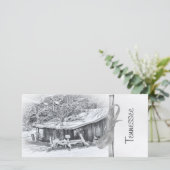 Winter Rural Scene of Barn and Rake - Tennessee (Staand voorkant)
