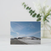 Winter Rural Scene with Hill in Ohio Briefkaart (Staand voorkant)