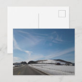 Winter Rural Scene with Hill in Ohio Briefkaart (Voorkant / Achterkant)