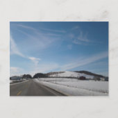Winter Rural Scene with Hill in Ohio Briefkaart (Voorkant)