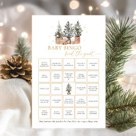 Winter Rustic Baby Bingo Vind het Gastenspel