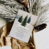 Winter Rustic Bridal Shower Kaart